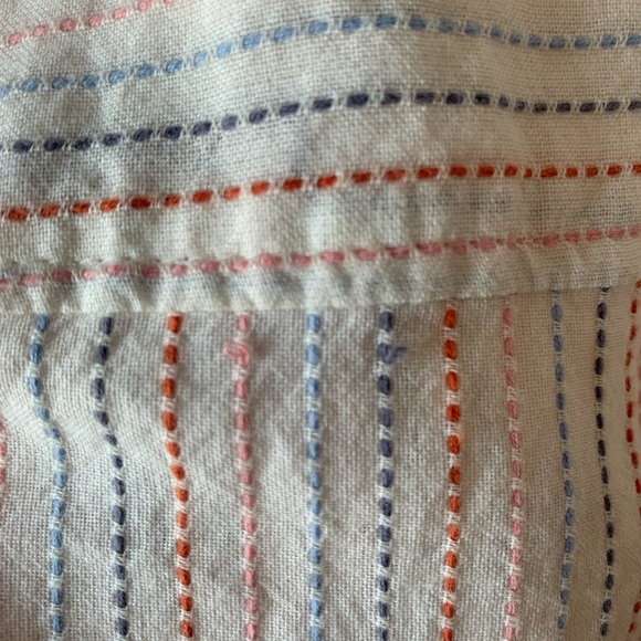 MADEWELL Courier Shirt in Stitched Rainbow Stripe - Picture 3 of 13